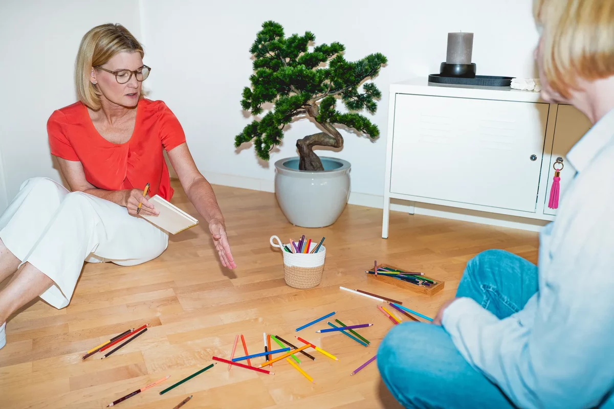 Personal Coaching mit Anke Löffel – Übung mit Stiften